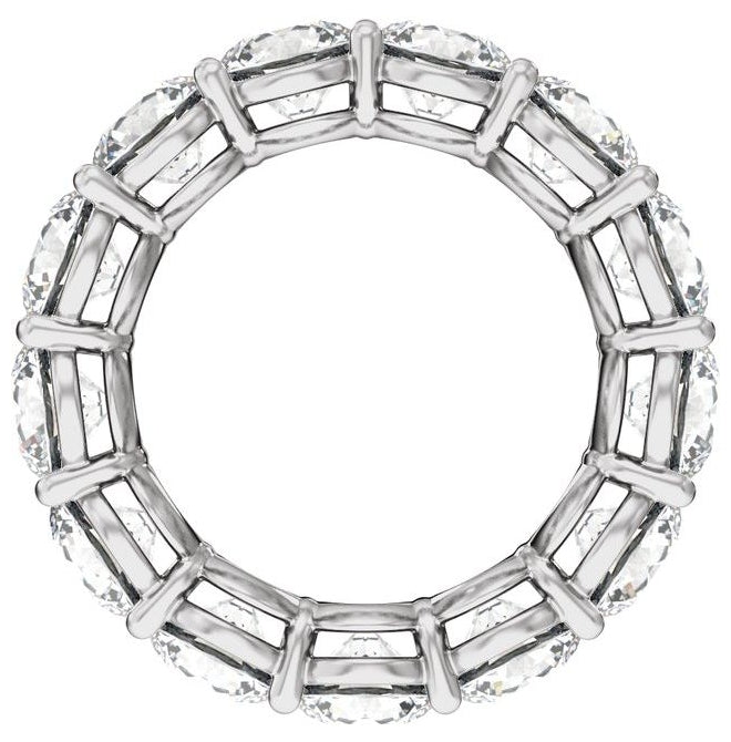 14K Yellow Or White Gold Round Vs2, E-F  Polished Lab-Grown Diamond Low Profile Eternity Band