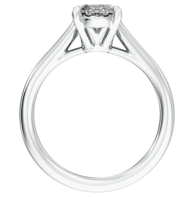 14K Yellow Or White Gold Or Platinum Oval 12.1 X 6.05 Mm Polished 2 Ctw Lab-Grown Diamond Engagement Ring Size 7