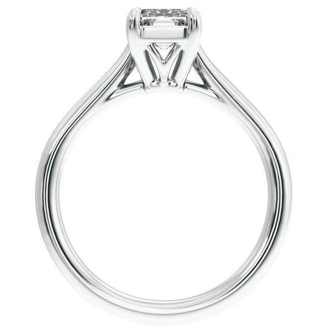 14K Yellow Or White Gold Or Platinum Emerald 10.5 X 5.2 Mm Polished 2 Ctw Lab-Grown Diamond Engagement Ring Size 7