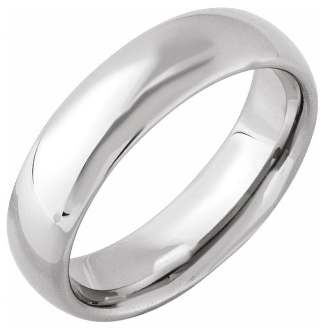 Tungsten European-Style Comfort-Fit Band
