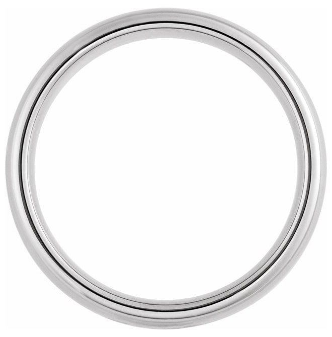 Tungsten European-Style Comfort-Fit Band