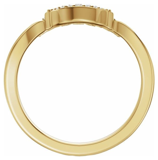 14K Yellow Or White Gold Straight Baguette 3 X 1.5 Mm Polished 1/3 Ctw Natural Diamond Contour Band