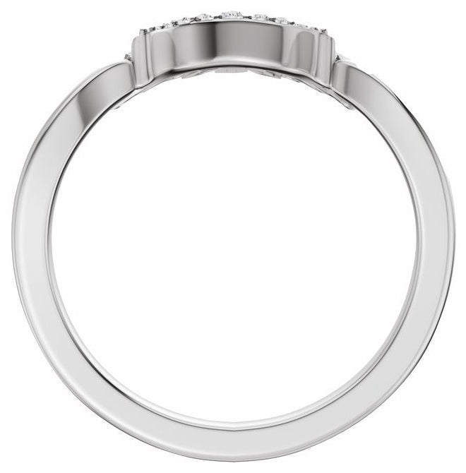 14K Yellow Or White Gold Straight Baguette 3 X 1.5 Mm Polished 1/3 Ctw Natural Diamond Contour Band