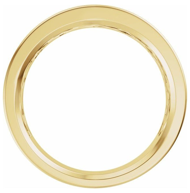 14K Yellow Or White Gold  Round 1.6 Mm 6.7 Mm Vs, F+ Polished 1/6 Ctw Lab-Grown Diamond Band