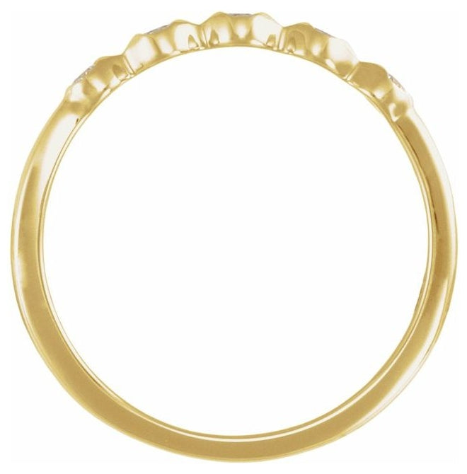 14K Yellow Or White Gold Round 1.8 Mm Polished 1/8 Ctw Lab-Grown Diamond Anniversary Band