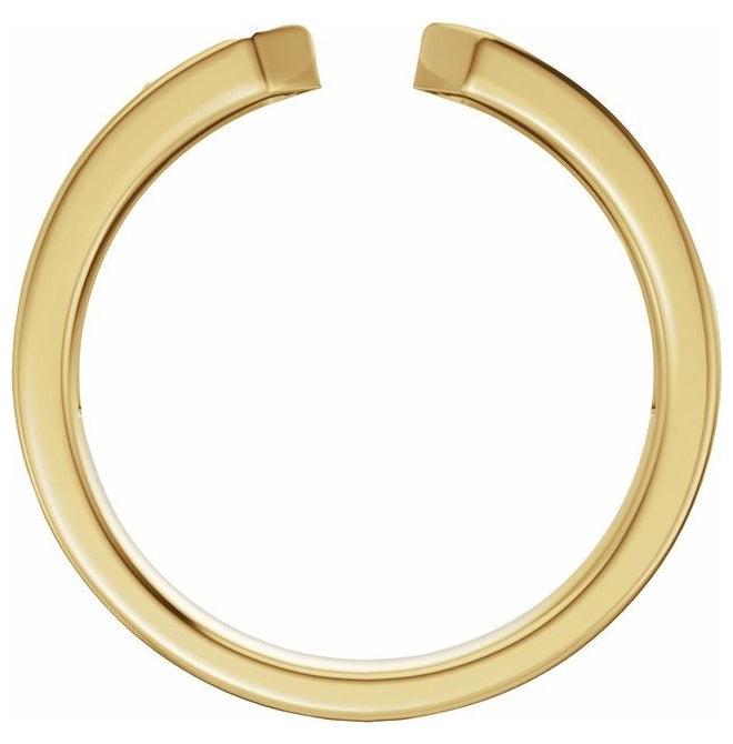 14K Yellow Or White Gold  Round  1.7 Mm Vs, F+  Polished 1/5 Ctw Lab-Grown Diamond Open Band