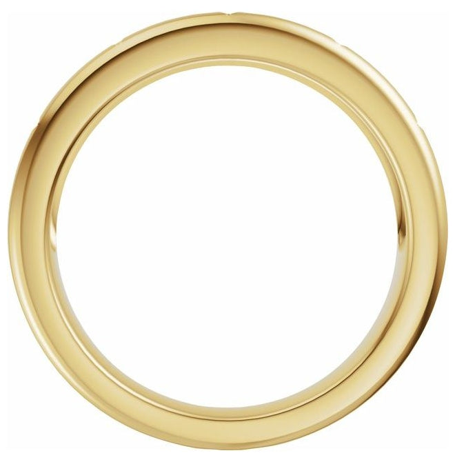 14K Yellow Or White Gold Round 1.7 Mm Polished 1/10 Ctw Lab Grown Diamond Anniversary Band
