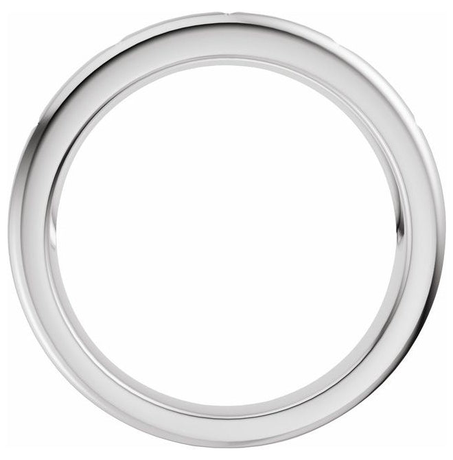 14K Yellow Or White Gold Round 1.7 Mm Polished 1/10 Ctw Lab Grown Diamond Anniversary Band