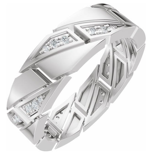 14K White Gold Round 1.3 Mm Vs, F+  Polished Lab-Grown Diamond Eternity Band Size 10