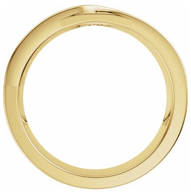 14K Yellow Or White Gold Round 1 Mm Polished 1/8 Ctw Lab-Grown Diamond Band