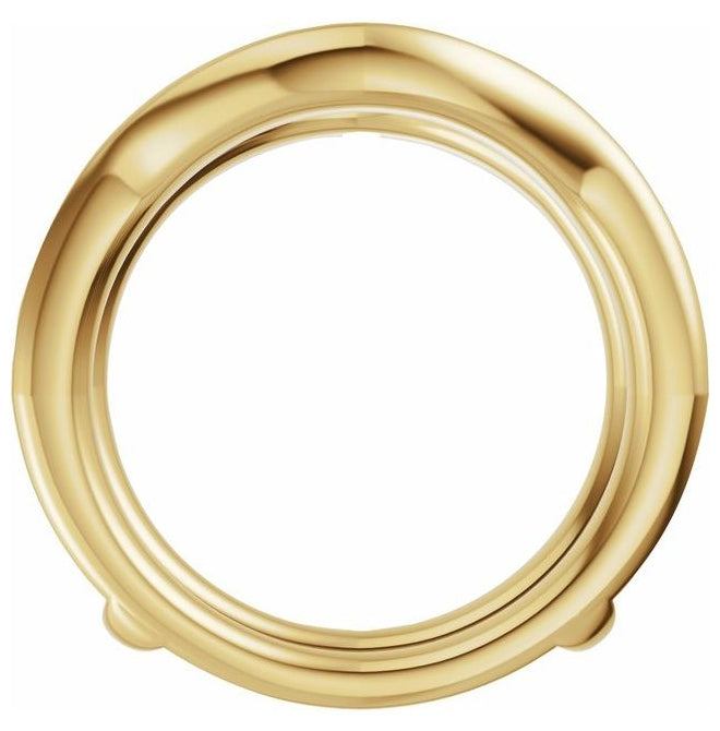 14K Yellow Or White Gold Round 1.7 Mm Polished 1 Ctw Lab-Grown Diamond Ring Guard