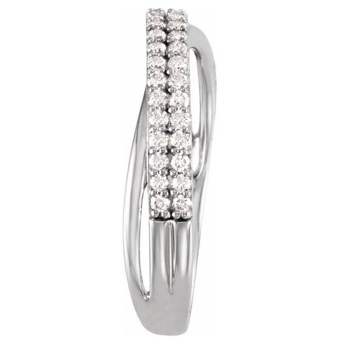 14K Yellow Or White Gold Round 1.25 Mm Polished 1/3 Ctw Natural Diamond Anniversary Band