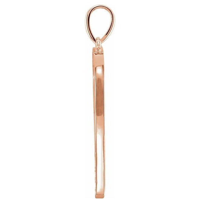 14K Yellow Or White Or Rose Gold Round 1Mm I1, G-H Polished .01 Ctw Natural Diamond Charm/Pendant