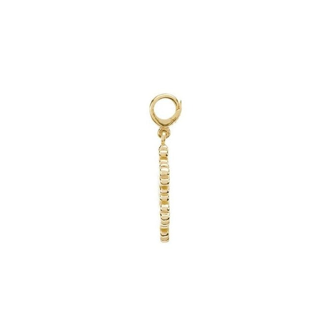 14K Yellow Gold 27.7 X 15 Mm Polished Snowflake Charm/Pendant