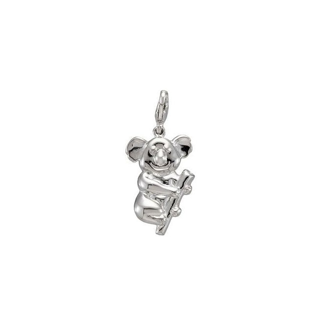 Sterling Silver 18.7 X 11.7 Mm Polished Koala Bear Charm/Pendant