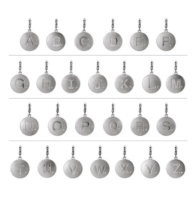 Sterling Silver Round 1 Mm I2, G-H Polished .005 Ct Natural Diamond Initial J Charm/Pendant