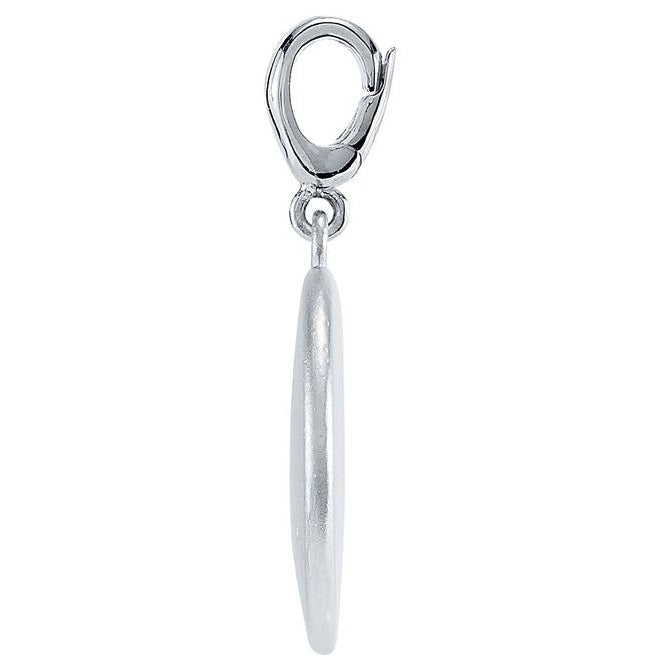 Sterling Silver Round 1 Mm I2, G-H Polished .005 Ct Natural Diamond Initial J Charm/Pendant