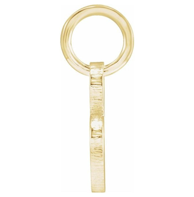 18K Yellow Gold Vermeil 11 X 9 Mm Polished Be Posh Engravable Heart Pendant