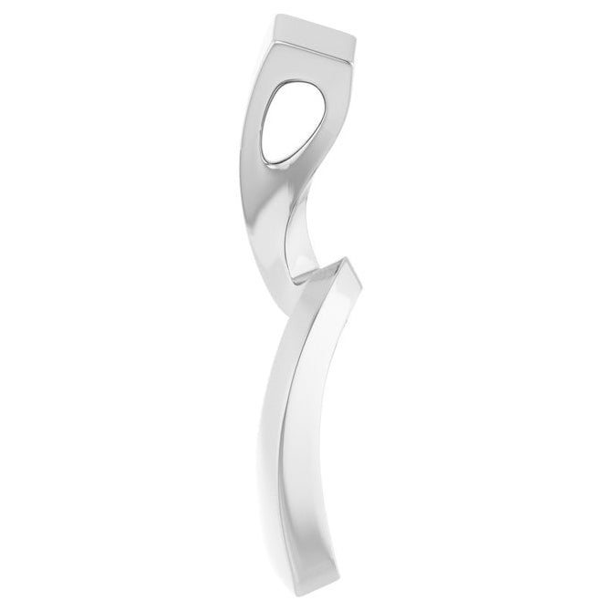 14K Yellow Or White Gold 36.1 X 12.7 Mm Polished Freeform Pendant