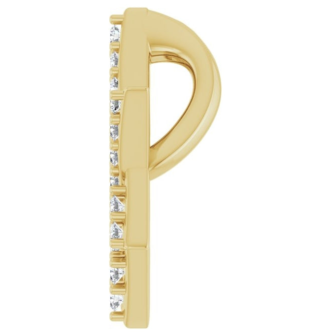 14K Yellow Or White Gold Round 12.25 X 10.94 Mm 1Mm I1, G-H Polished 1/6 Ctw Natural Diamond Star Of David Pendant Slide