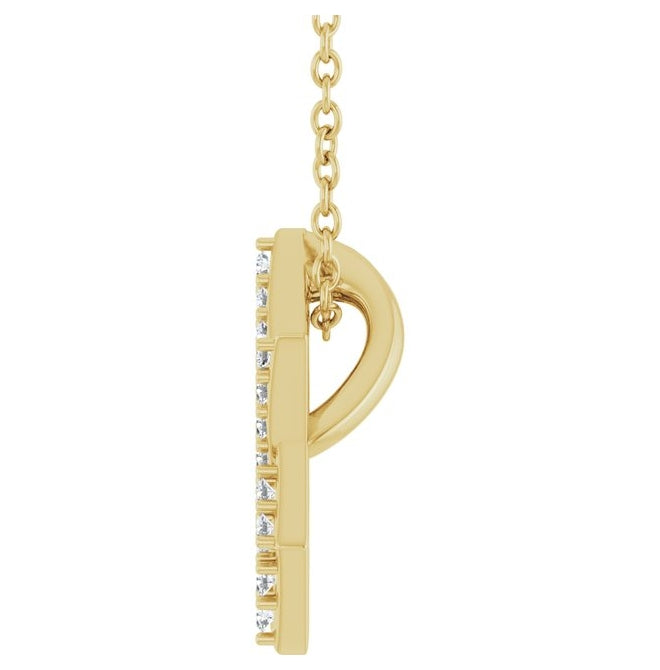 14K Yellow Or White Gold Round 12.25 X 10.94 Mm 1Mm I1, G-H 16-18 In Polished 1/6 Ctw Natural Diamond Star Of David Necklace