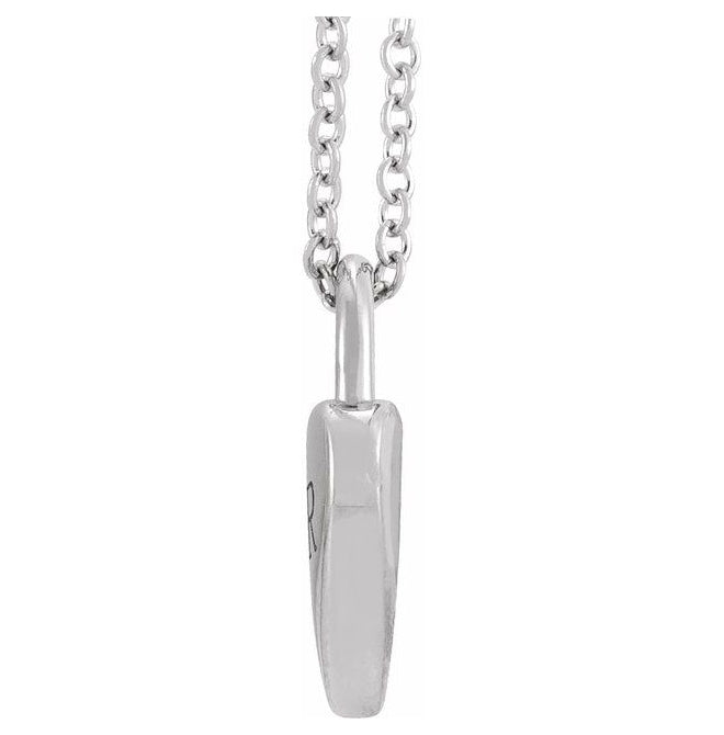 14K Yellow Gold Or Sterling Silver 14.9 X 10.5 Mm 16-18 In Polished Engravable Heart-Shaped Lock Necklace