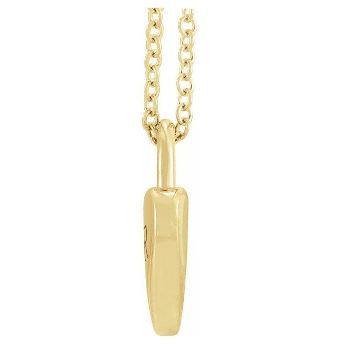 14K Yellow Gold Or Sterling Silver 14.9 X 10.5 Mm 16-18 In Polished Engravable Heart-Shaped Lock Necklace