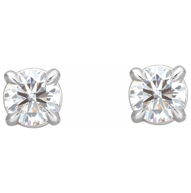 Sterling Silver .06 CTW Lab-Grown Diamond Cocktail-Style Earrings