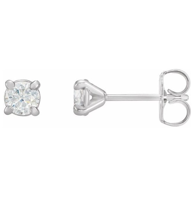 Sterling Silver .06 CTW Lab-Grown Diamond Cocktail-Style Earrings