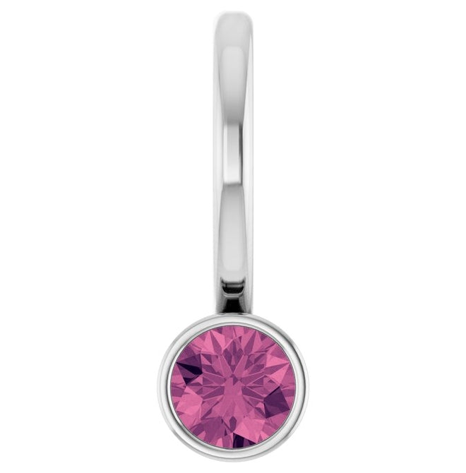 14K Yellow Or White Gold Or Sterling Silver Round 3 Mm Polished Natural Gem Charm/Pendant