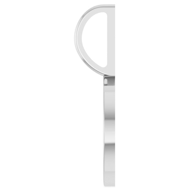 14K Yellow Or White Gold Or Sterling Silver 19 X 11.6 Mm Polished Engravable Disc Charm/Pendant