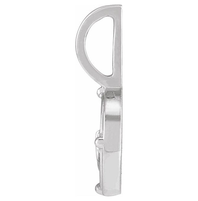 Sterling Silver Earth Round 1.5 Mm I1, G-H Polished .015 Ct Natural Diamond Air Element Charm/Pendant