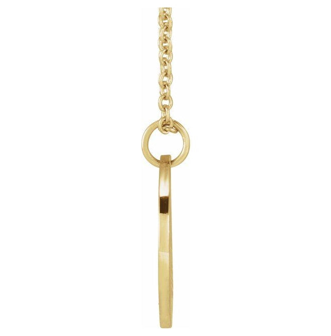 18K Yellow Gold-Plated Sterling Silver Polished Birth Flower 16-18" Necklace