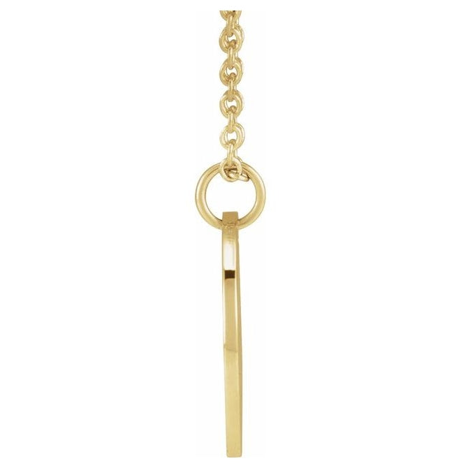 18K Yellow Gold-Plated Sterling Silver Polished Birth Flower 16-18" Necklace