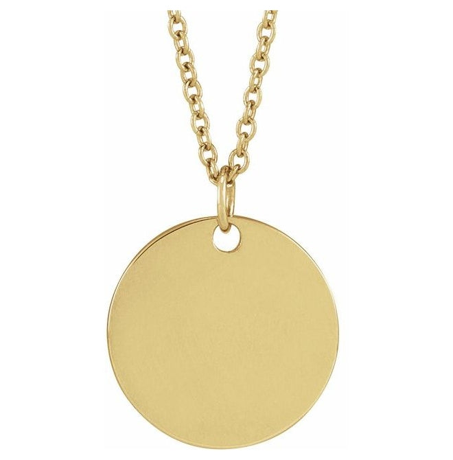18K Yellow Gold-Plated Sterling Silver Polished Birth Flower Pendant