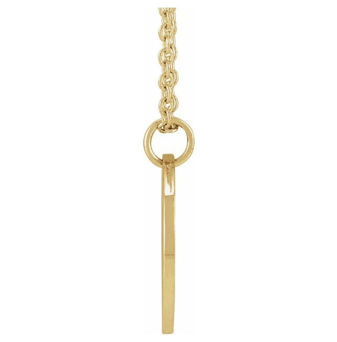18K Yellow Gold-Plated Sterling Silver Polished Birth Flower 16-18" Necklace