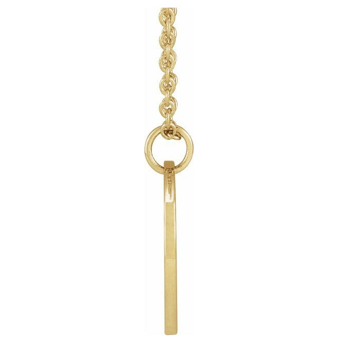 18K Yellow Gold-Plated Sterling Silver Polished Birth Flower Pendant