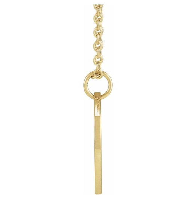 18K Yellow Gold-Plated Sterling Silver Polished Birth Flower Pendant