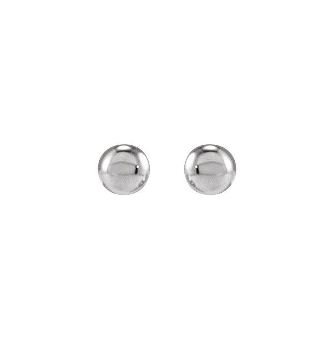 Platinum Youth Bead Earrings