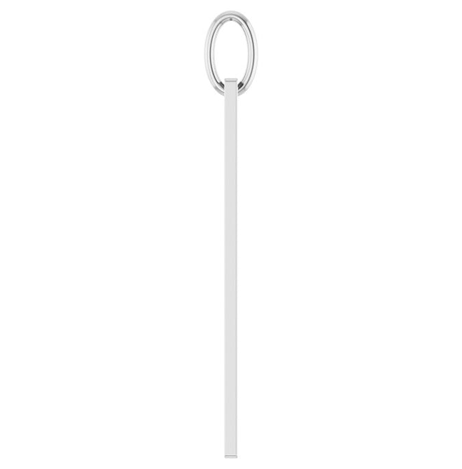 Sterling Silver 27.1 X 6.6 Mm Polished Roman Numeral Year 2025 Pendant