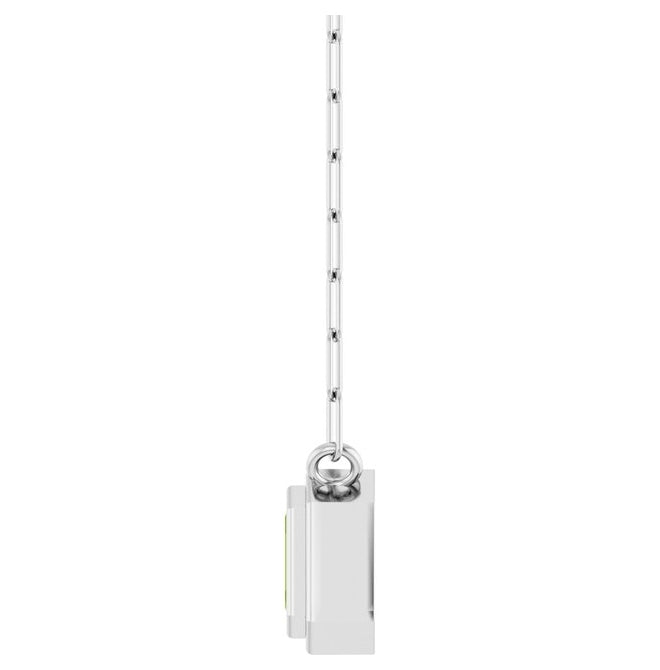 14K Yellow Gold Or Sterling Silver Emerald 5 X 3 Mm 18 In Polished Natural Gem Bezel Set Necklace