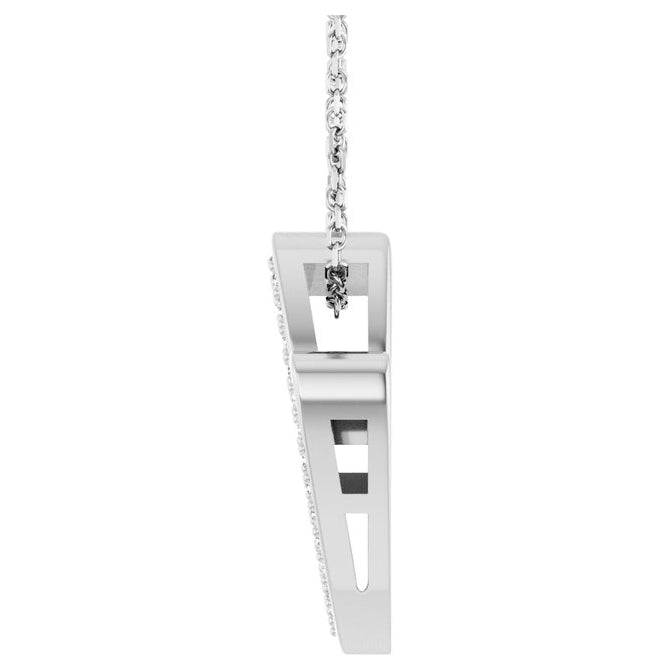 14K Yellow Or White Gold Round 1.2Mm I1, G-H 18 In Polished 1/5 Ctw Natural Diamond Heart Slide Necklace