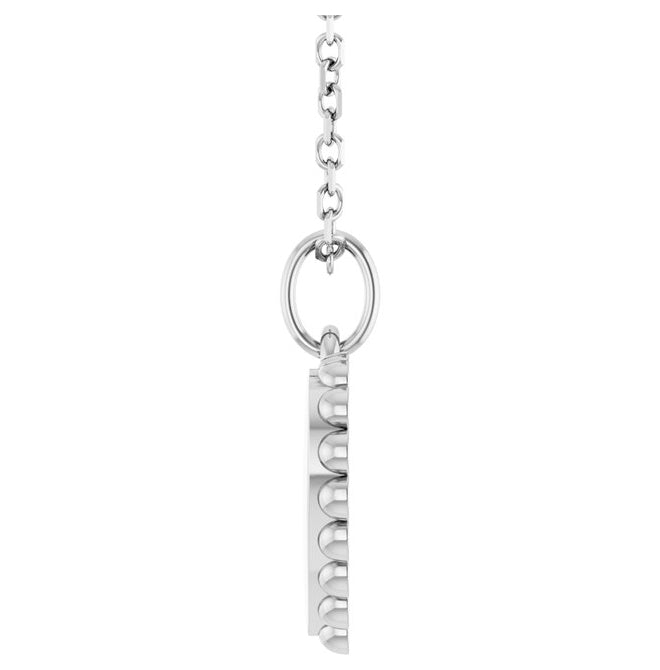 14K Yellow Or White Gold 14 X 11 Mm 16-18 In Polished Engravable Scalloped Heart Necklace