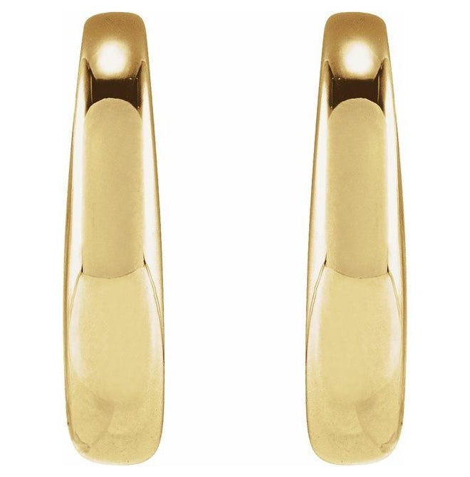 14K Yellow Or Rose Gold Or Sterling Silver 13.9 X 3.6 Mm Each Backless Polished Domed Ear Cuff