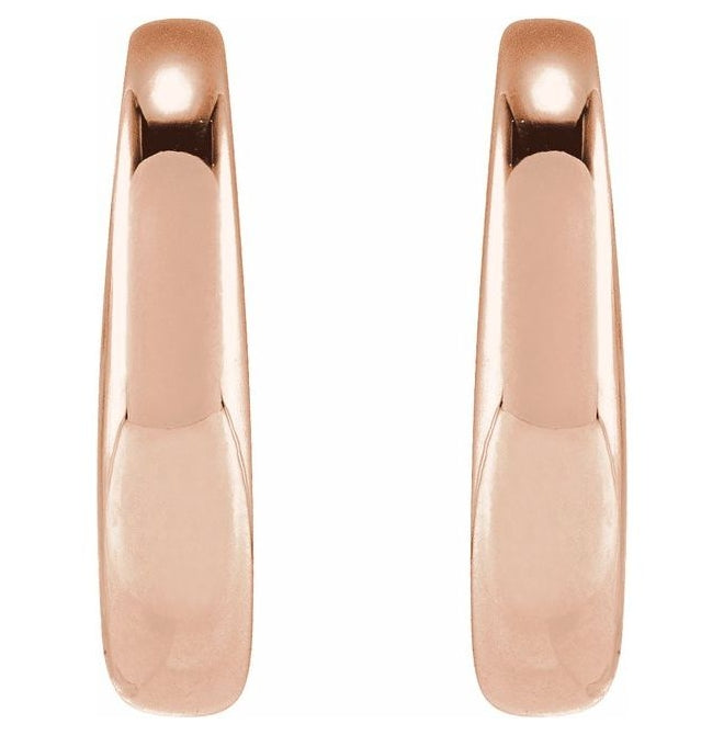 14K Yellow Or Rose Gold Or Sterling Silver 13.9 X 3.6 Mm Each Backless Polished Domed Ear Cuff