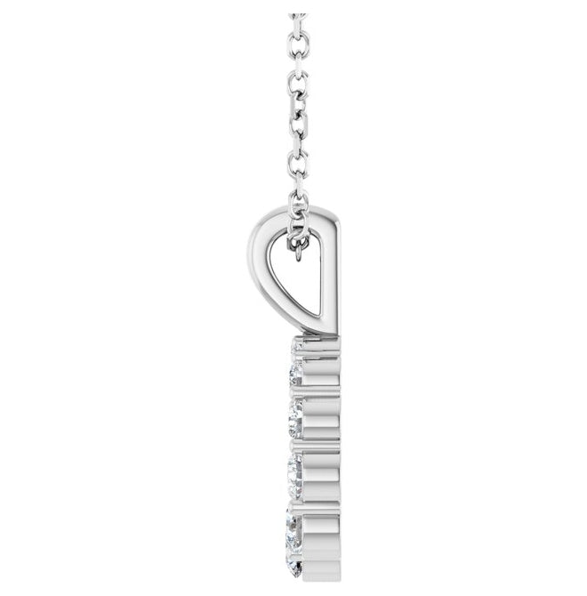14K Yellow Or White Gold Round 2.5Mm Si1-Si2, G-H 16-18 In Polished 1/3 Ctw Lab-Grown Diamond Graduated Circle Necklace