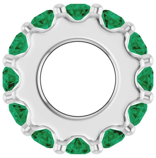 14K Yellow Or White Gold Or Sterling Silver Round 2 Mm Polished Natural Birthstone Spacer Charm/Pendant