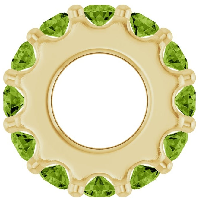 14K Yellow Or White Gold Or Sterling Silver Round 2 Mm Polished Natural Birthstone Spacer Charm/Pendant