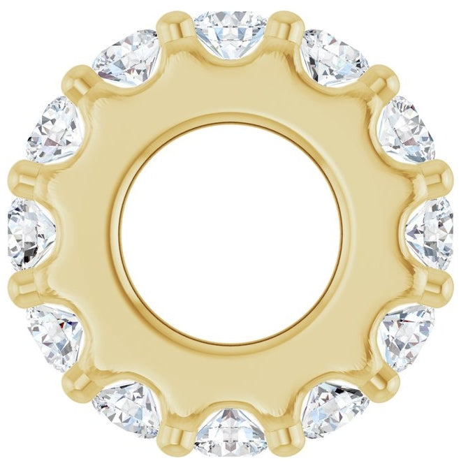 14K Yellow Or White Gold Or Sterling Silver Round 2 Mm Polished Natural Birthstone Spacer Charm/Pendant
