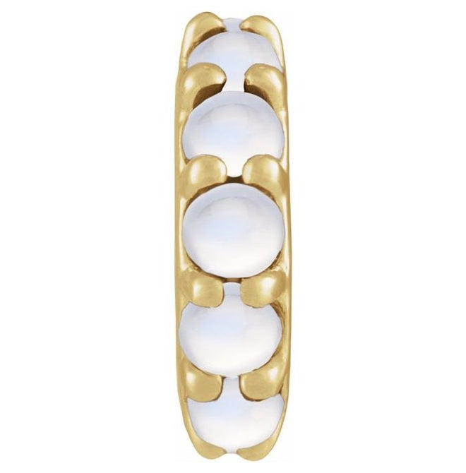 14K Yellow Gold Round 2 Mm Polished Natural Cabochon Spacer Charm/Pendant